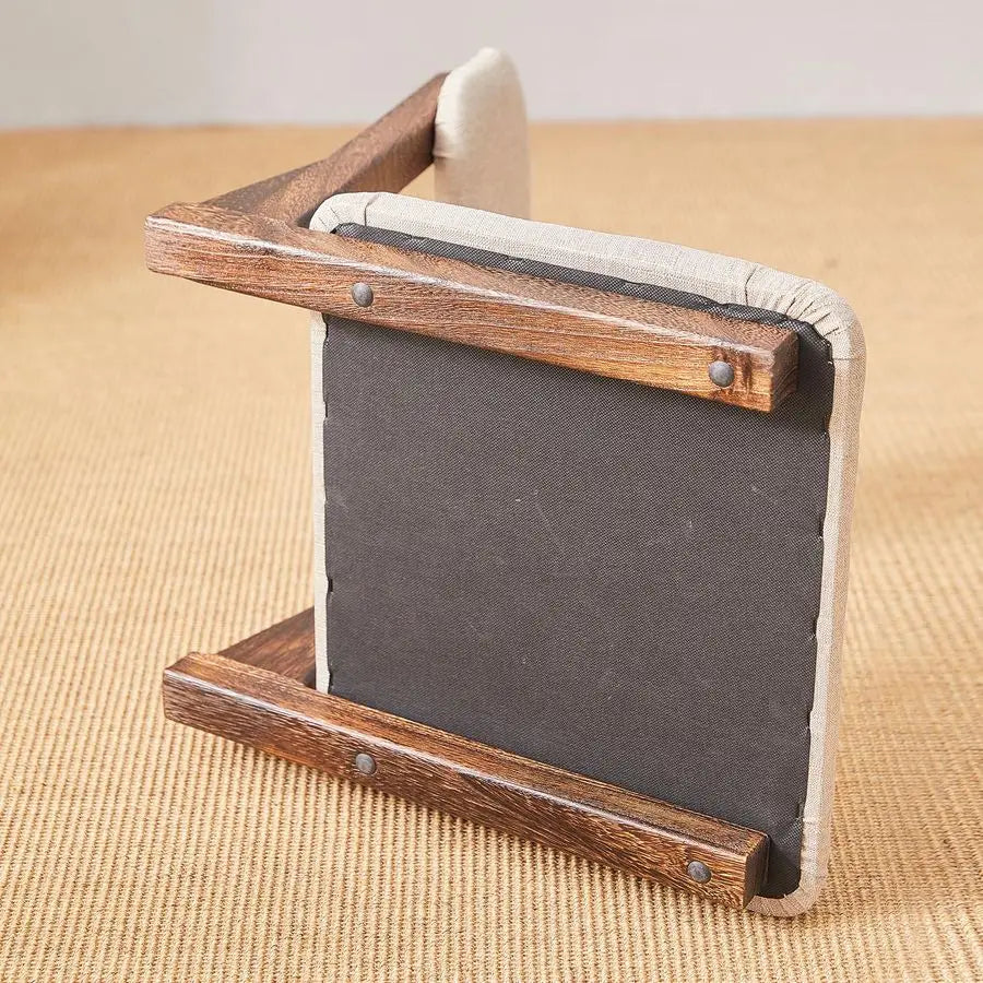 Japanese Floor Chair With Back Support For Tatami Floor Seating
