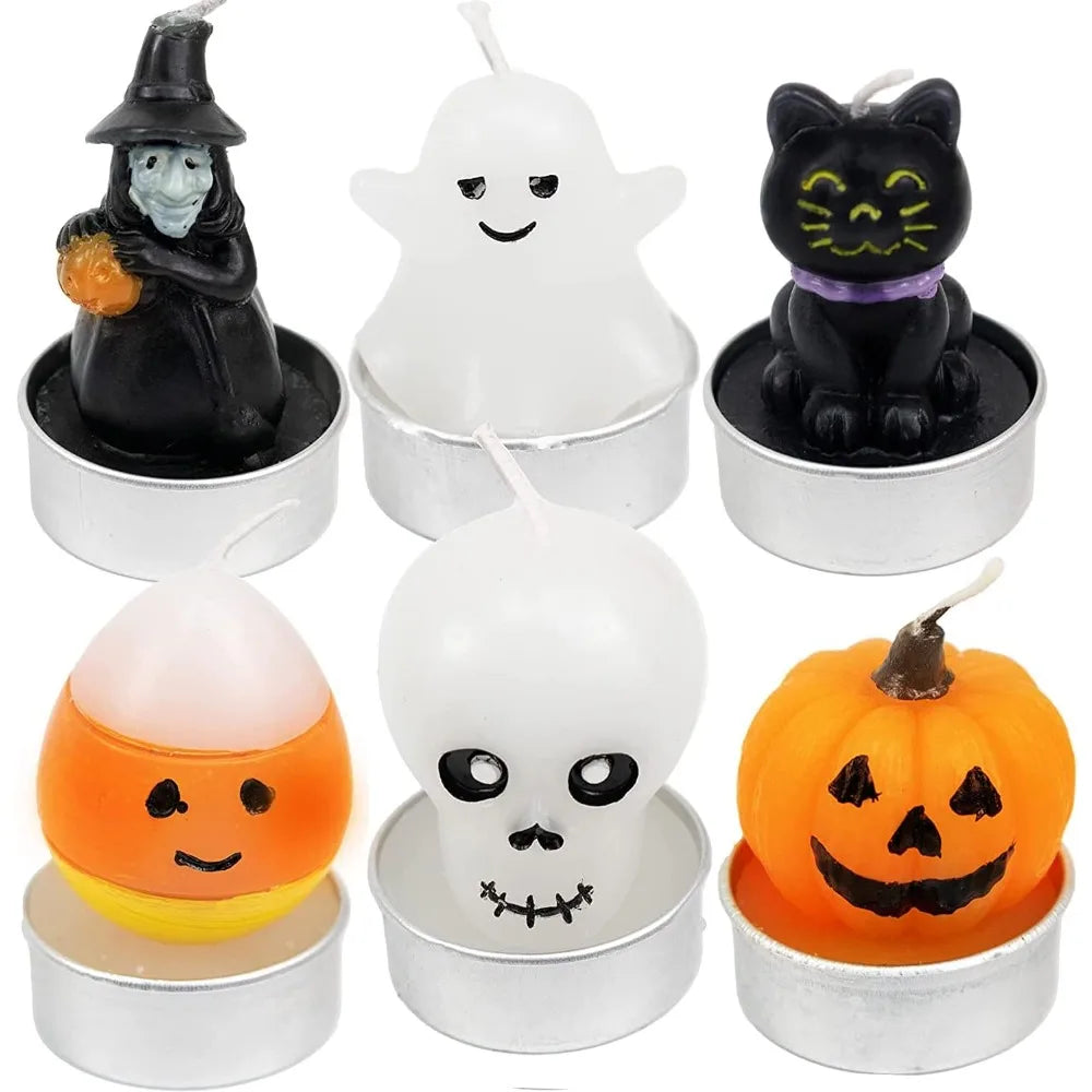 Halloween Tealight Candles Smokeless Unscented 12 Pack