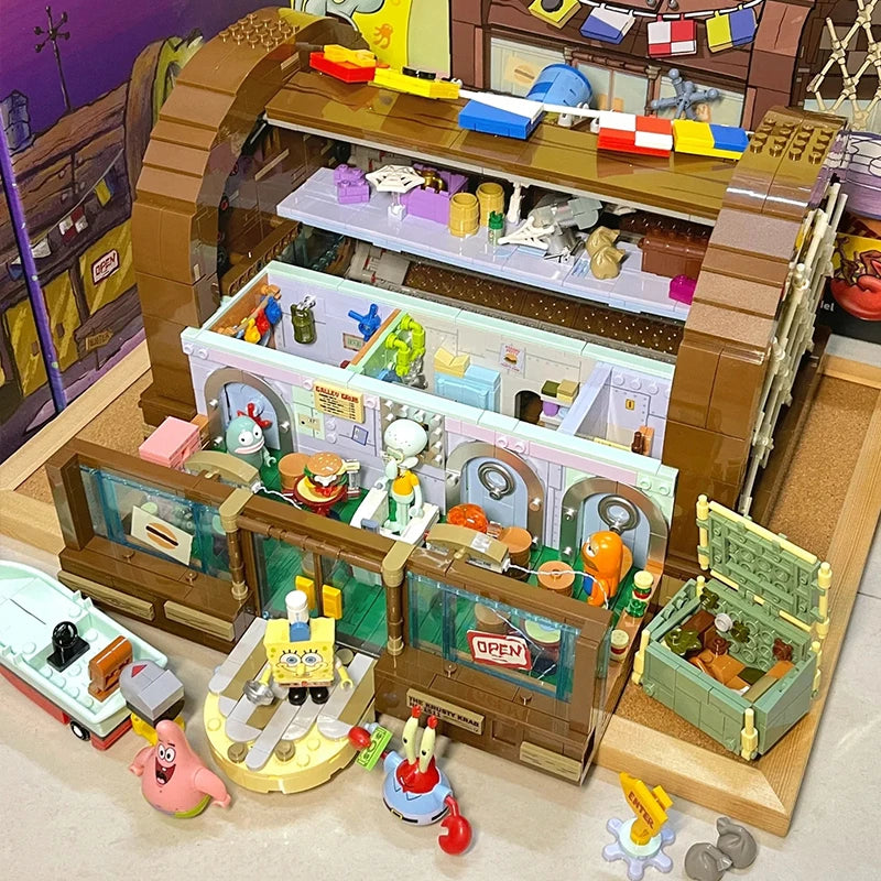 SpongeBob Patrick Star Krusty Krab Light Blocks Set