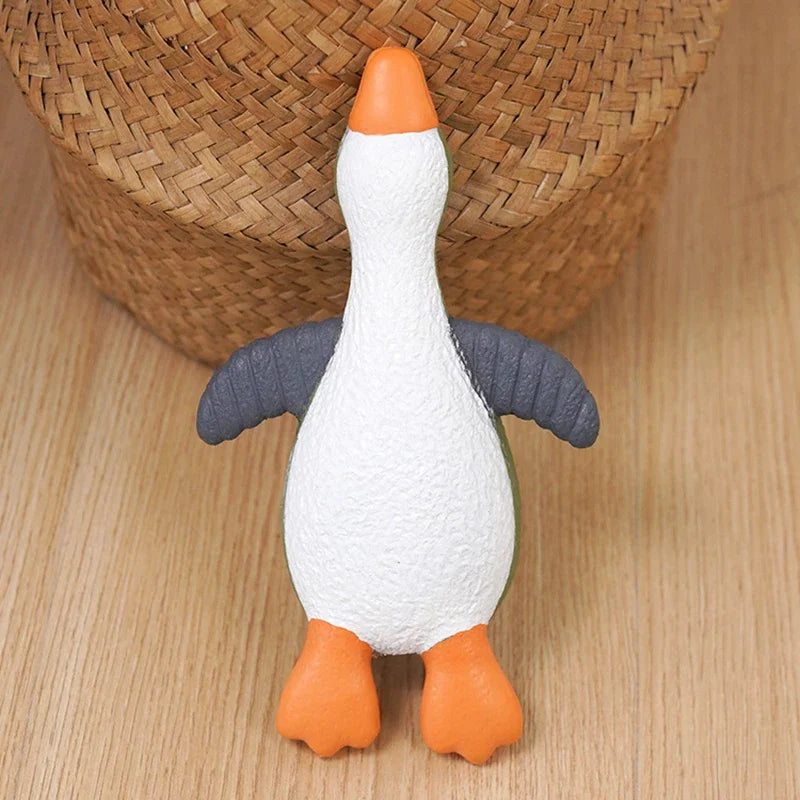 Latex Squeaky Penguin Dog Toy Rubber Bite Resistant