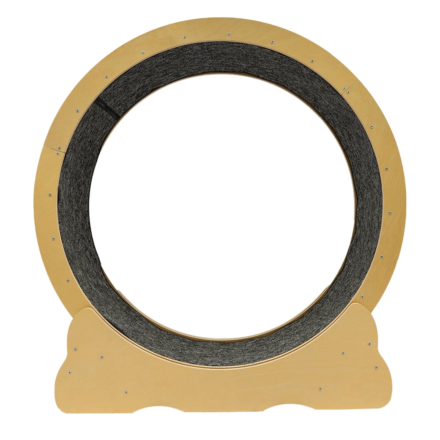 Solid Wood Cat Roller Track Toy With Sisal Mat 35 Inch