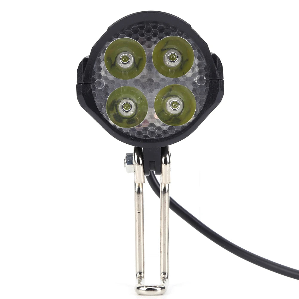 Electric Bicycle Light With Horn 48V LED Front Easy Install