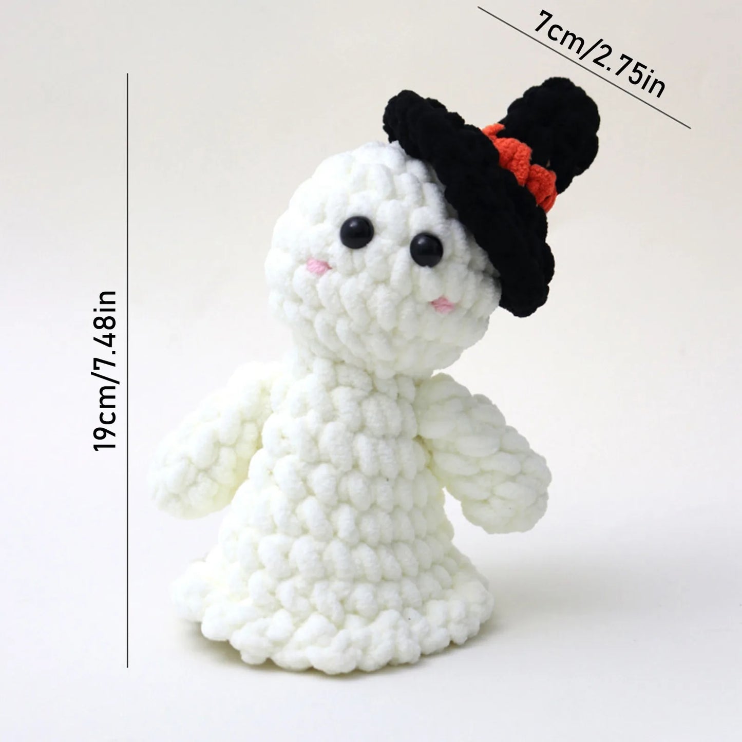 Handmade Wool Knitted Ornaments Cute Positive Energy Funny Doll Ornaments Halloween Decoration Home Decor