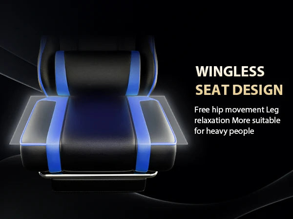 Gaming Chair With Footrest PU Leather Reclining Chair