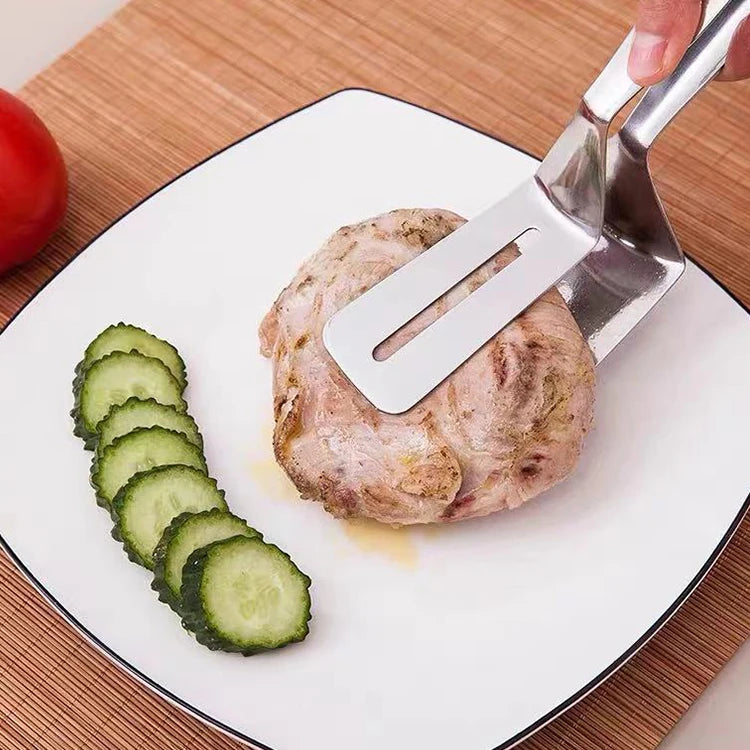 Steel Frying Shovel Clip Multifunctional Bbq Tongs Tool