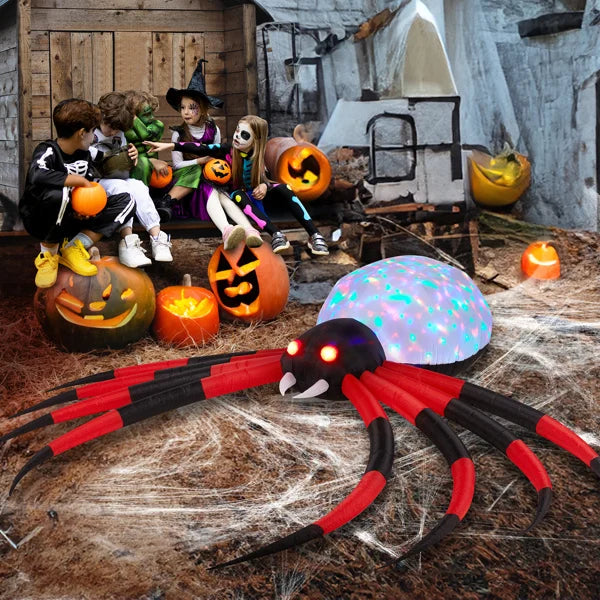 11.8ft Big Spider Inflatable Rotating Lamp Plate With LEDs
