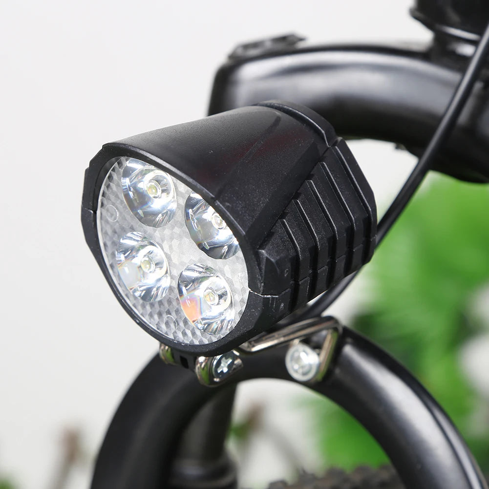Electric Bicycle Light With Horn 48V LED Front Easy Install