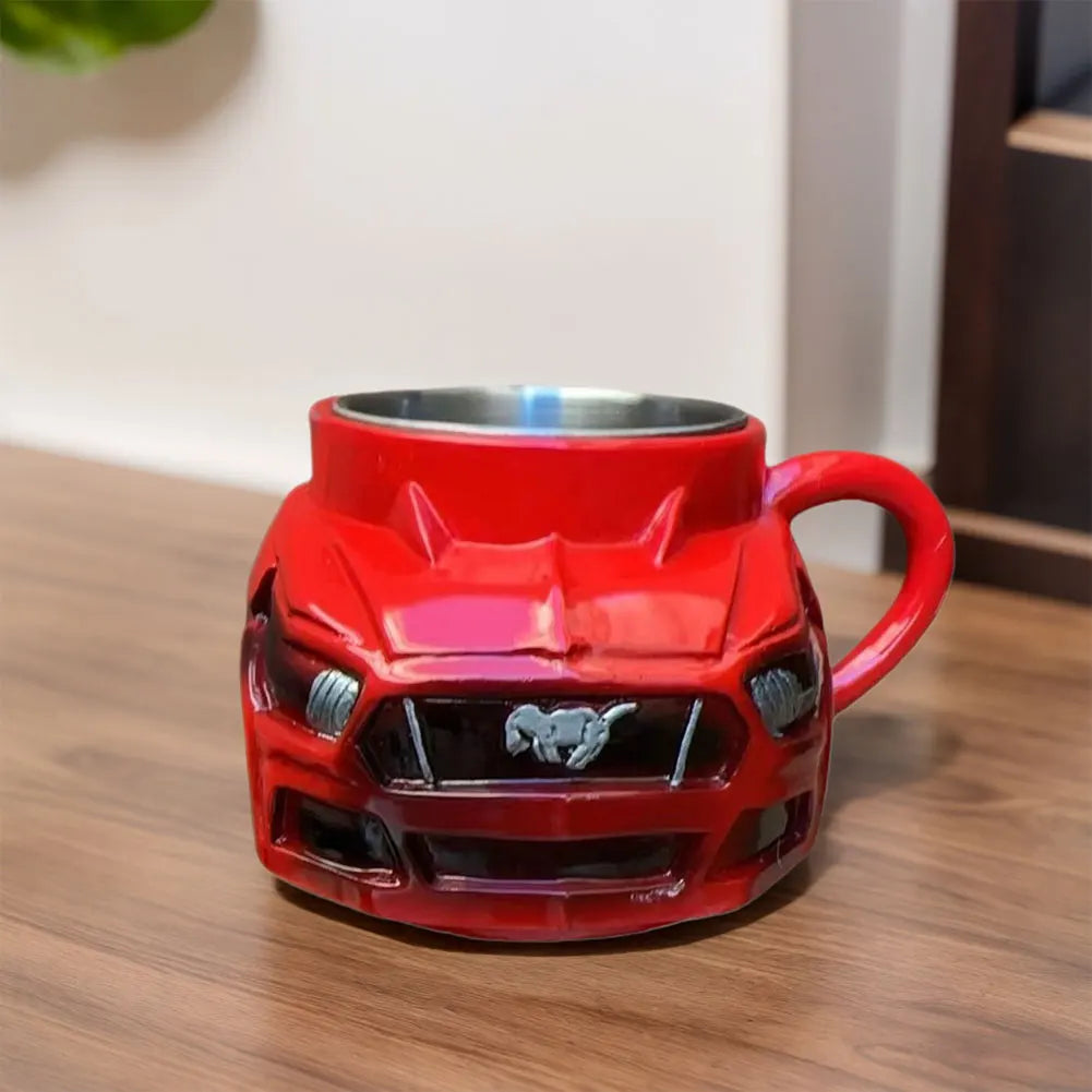Handcrafted Car Shaped Stainless Steel 300ML Coffee Mug