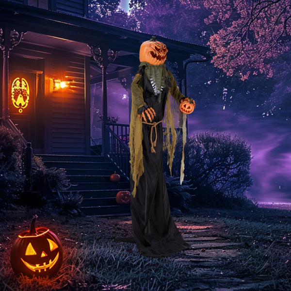 7 Foot Pumpkin Halloween Standing Outdoor Decoration