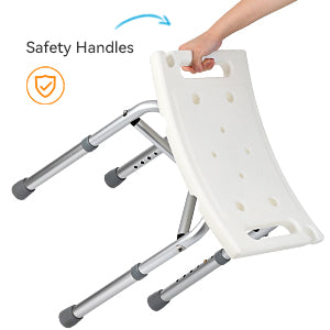 Shower Bench With Adjustable Height And Slip Resistant 350Lb