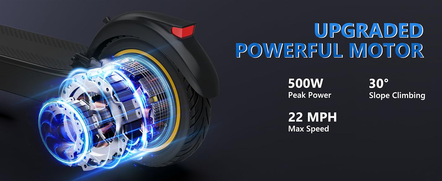 Ladped LPMAX 10In Solid Tires Folding Scooter 22MPH