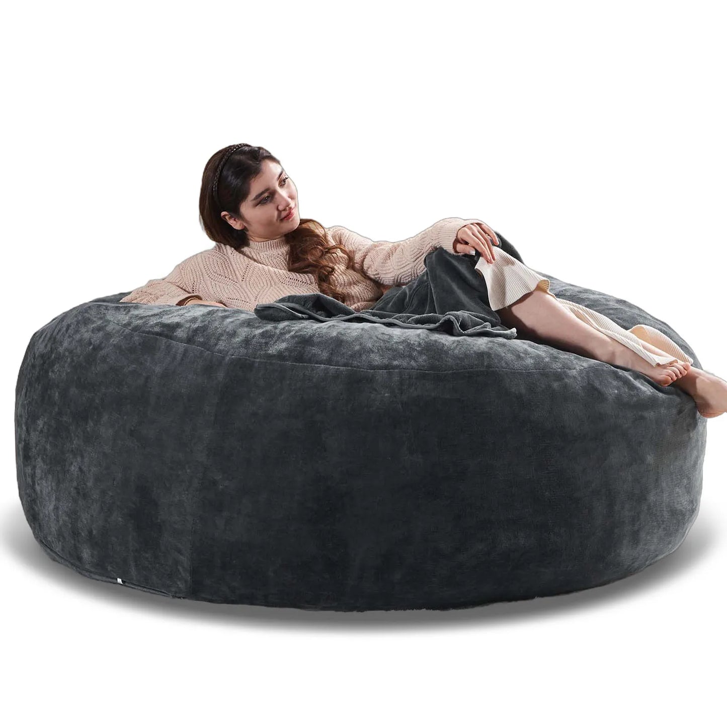 Giant Bean Bag Chair With Filling Included For Living Room
