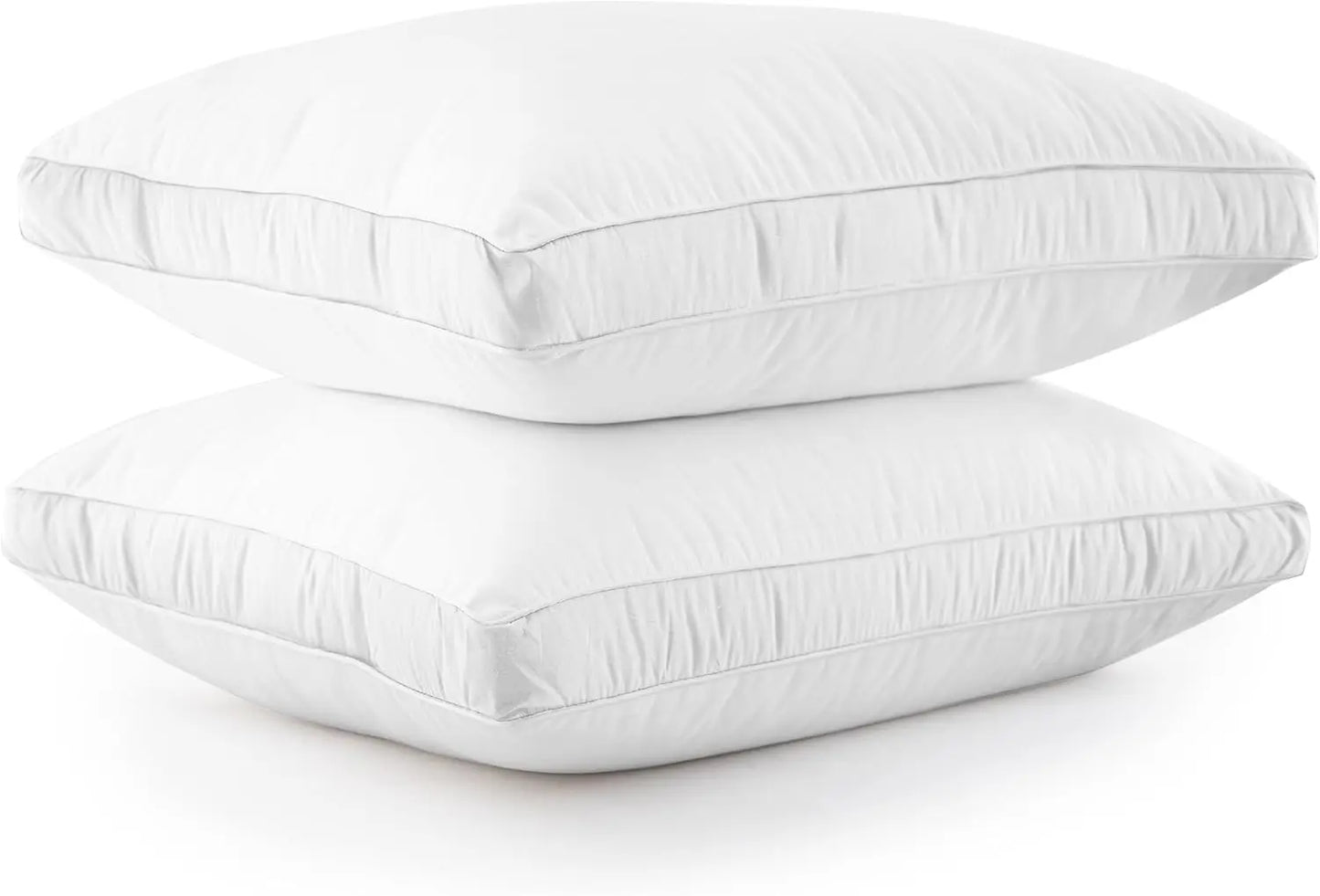 Lux Decor Bed Pillows Set Of 2 Hotel Quality Gusseted Down Alternative
