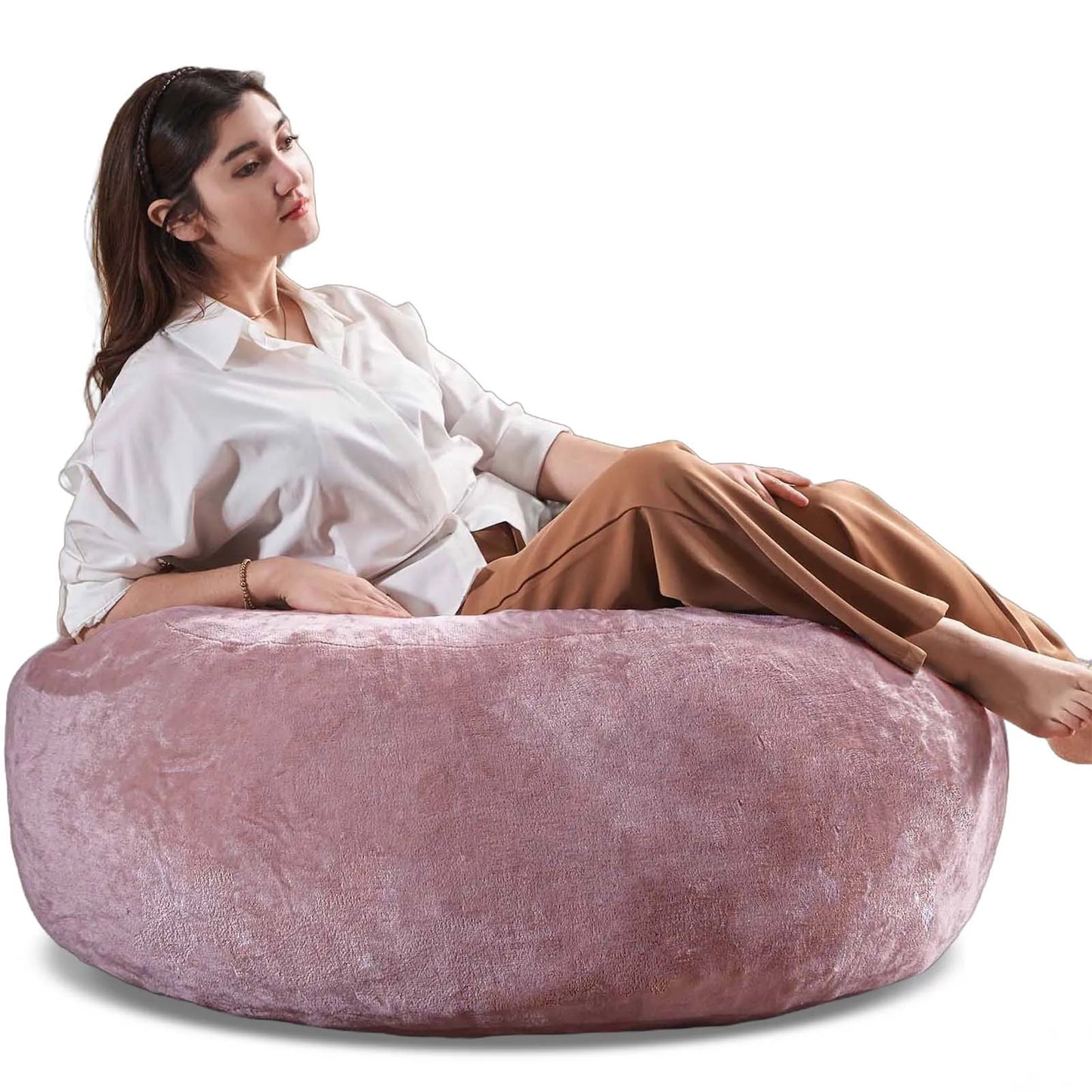Giant Bean Bag Chair With Filling Included For Living Room