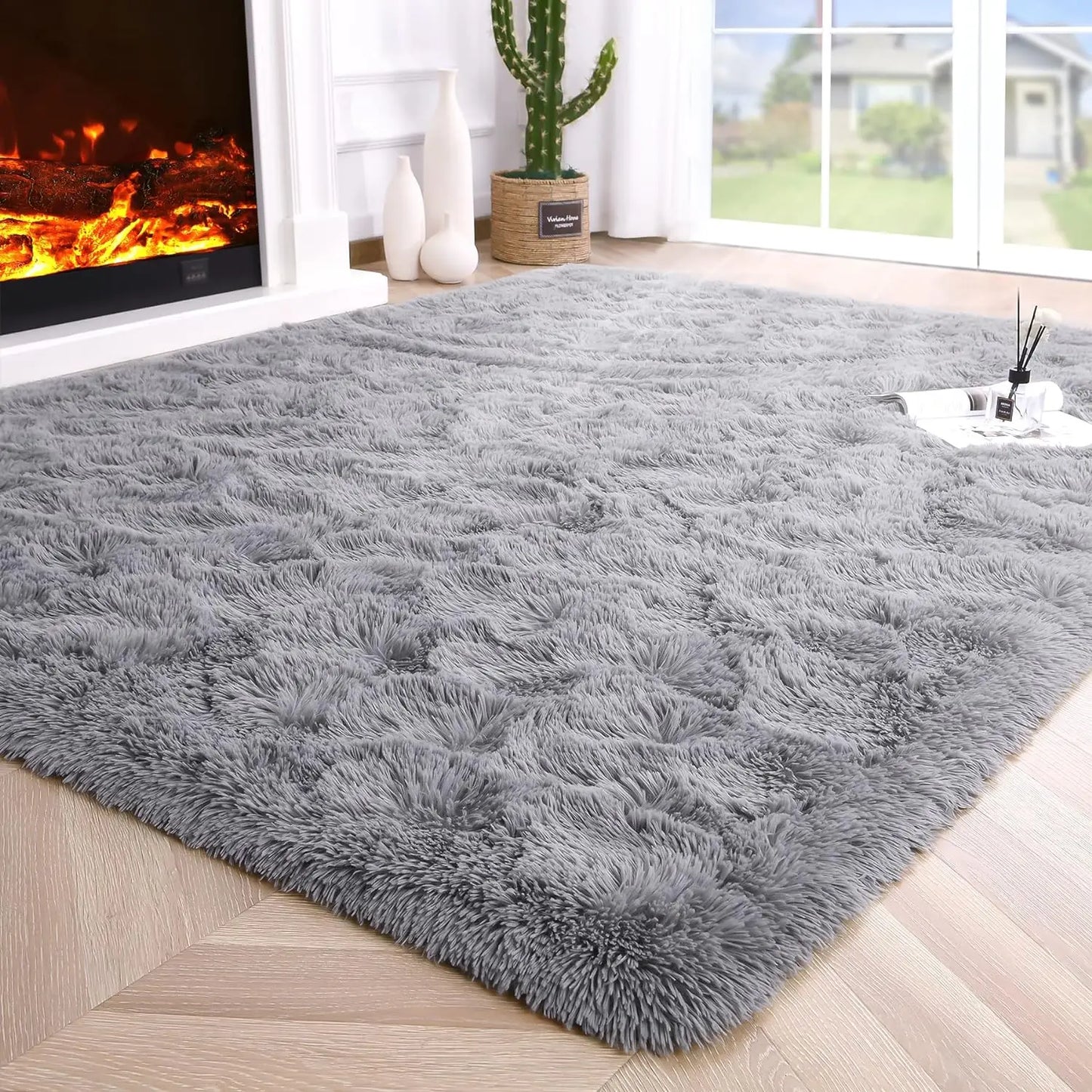 Fluffy Rugs for Bedroom Fuzzy Area Rugs for Living Room Soft Kids Carpet Non Slip for Hardwood Floors Room Decor