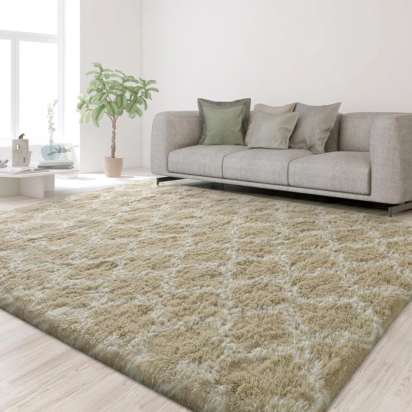 Large Shag Area Rugs for Bedroom Super Soft Plush Fluffy Carpet Non Slip Indoor Floor Rug for Kids Nursery Girl