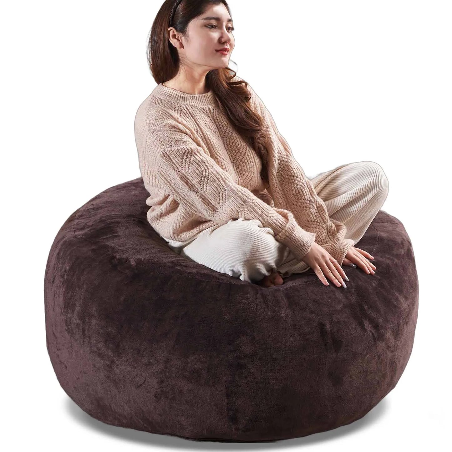 Giant Bean Bag Chair With Filling Included For Living Room
