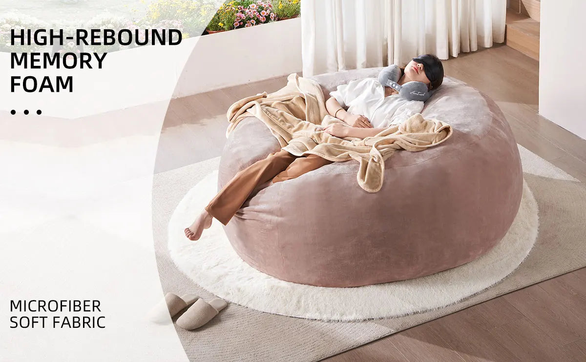 Giant Bean Bag Chair With Filling Included For Living Room