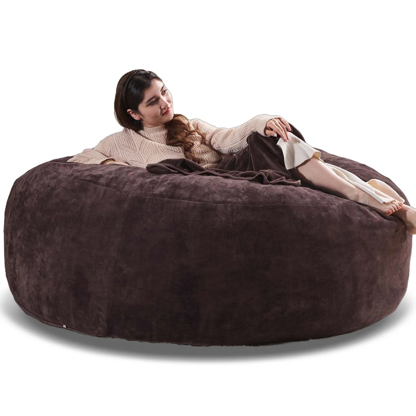 Giant Bean Bag Chair With Filling Included For Living Room