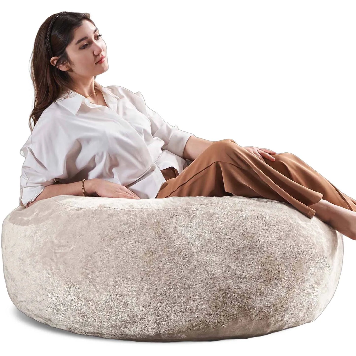 Giant Bean Bag Chair With Filling Included For Living Room