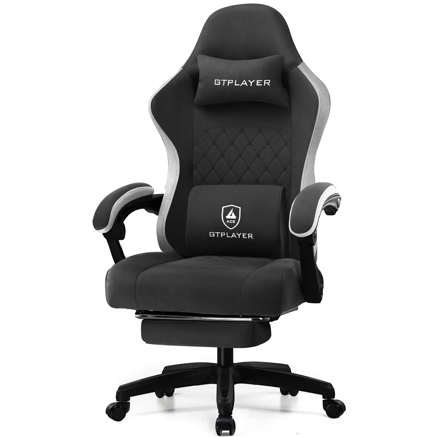 GTPLAYER Ergonomic Gaming Chair with Pocket Spring Cushion and Lumbar Support