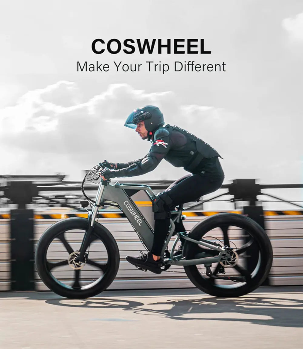 Coswheel T26 Electric Bike 26 Inch Fat Tire Ebike 1500W