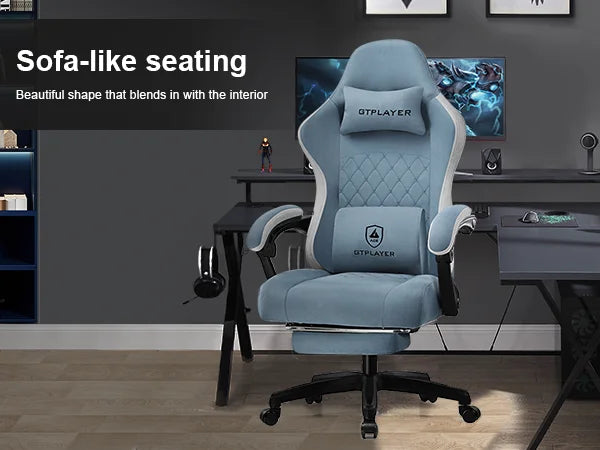GTPLAYER Ergonomic Gaming Chair with Pocket Spring Cushion and Lumbar Support