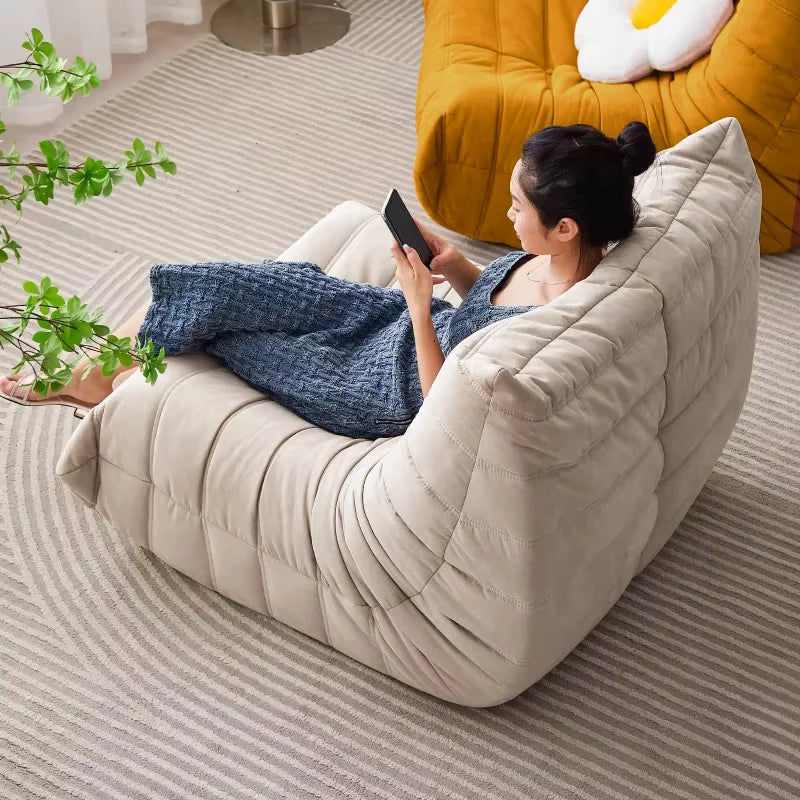 Modern Big Bean Bag Chair Memory Foam Floor Sofa Recliner