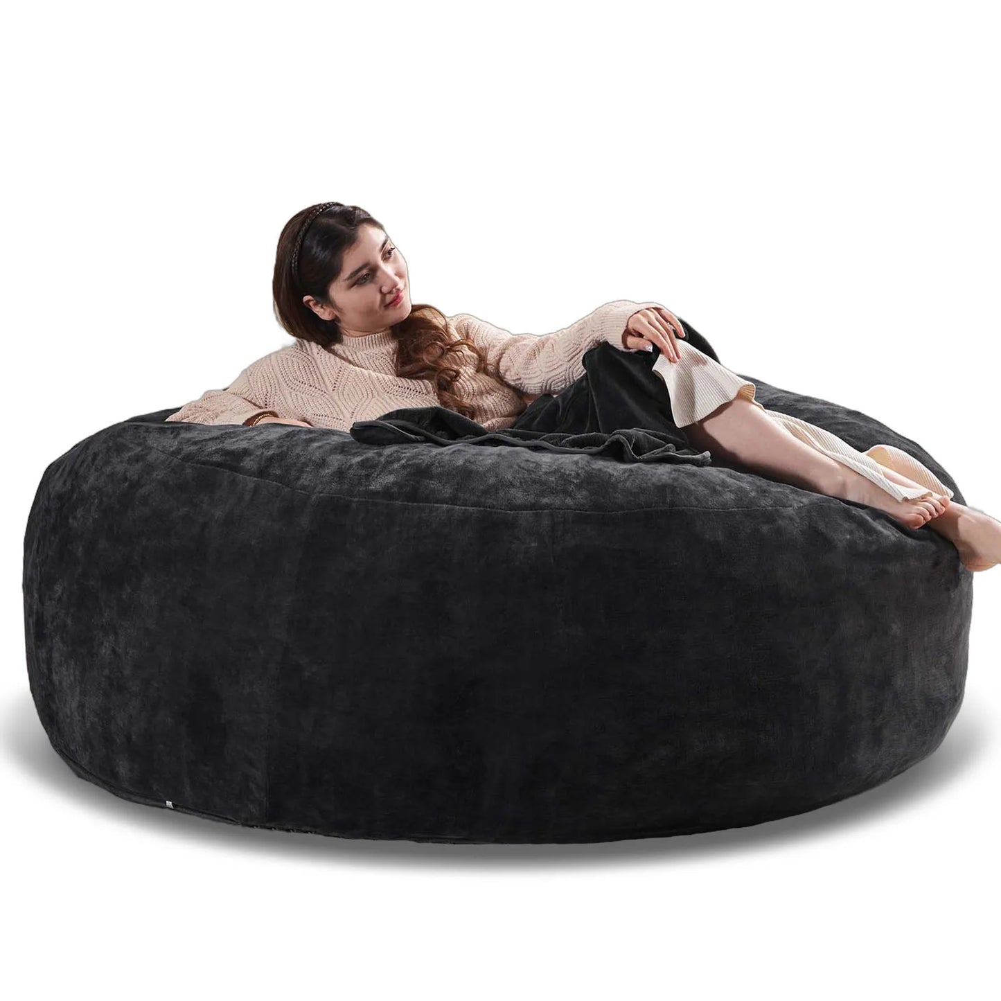 Giant Bean Bag Chair With Filling Included For Living Room