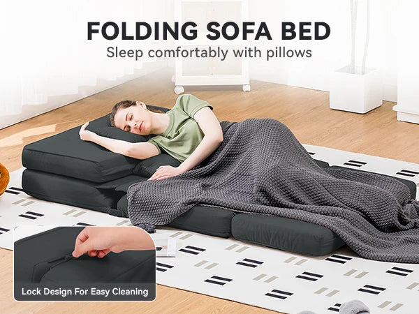 Comhoma Folding Sofa Bed Convertible Sleeper Chair Compact