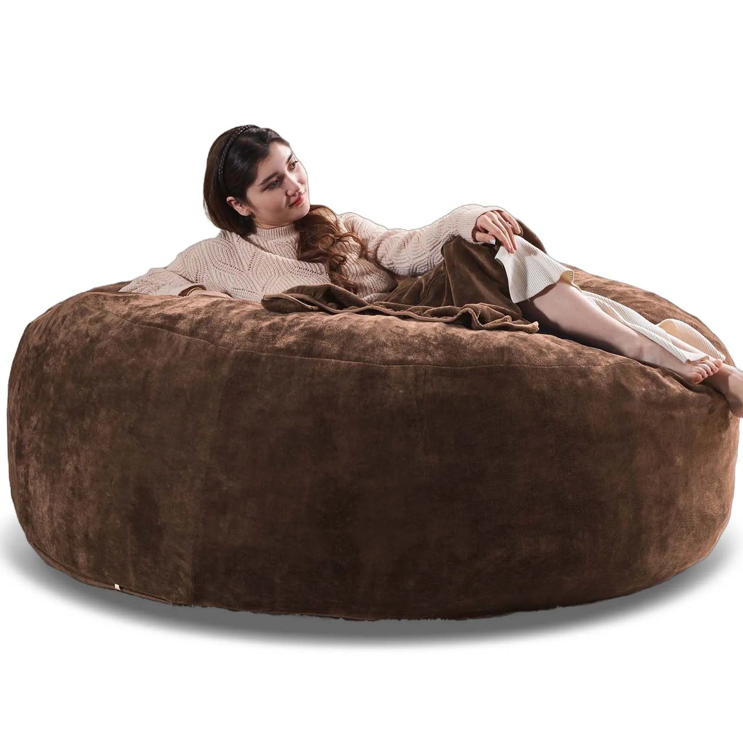 Giant Bean Bag Chair With Filling Included For Living Room