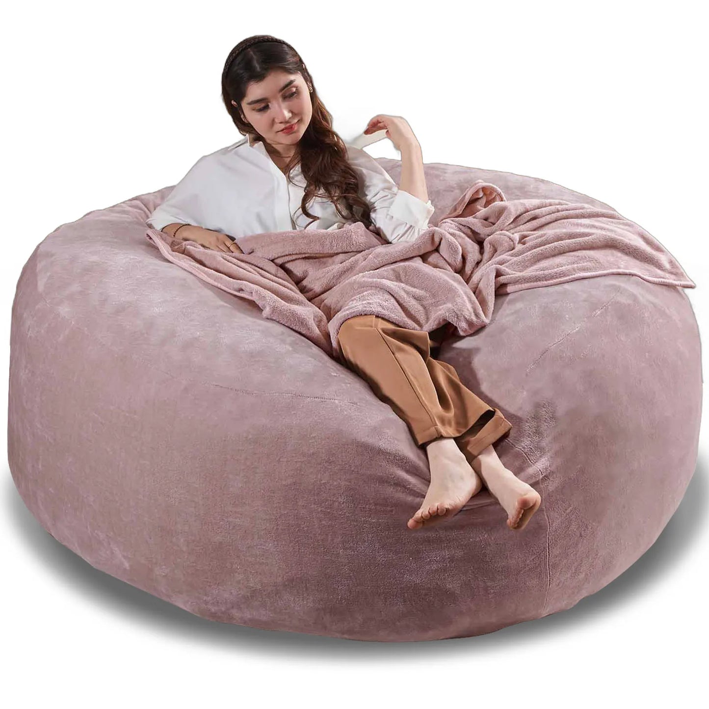 Giant Bean Bag Chair With Filling Included For Living Room