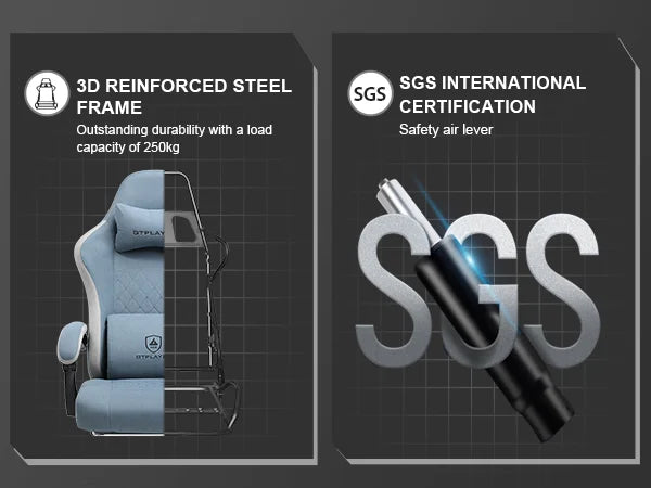 GTPLAYER Ergonomic Gaming Chair with Pocket Spring Cushion and Lumbar Support