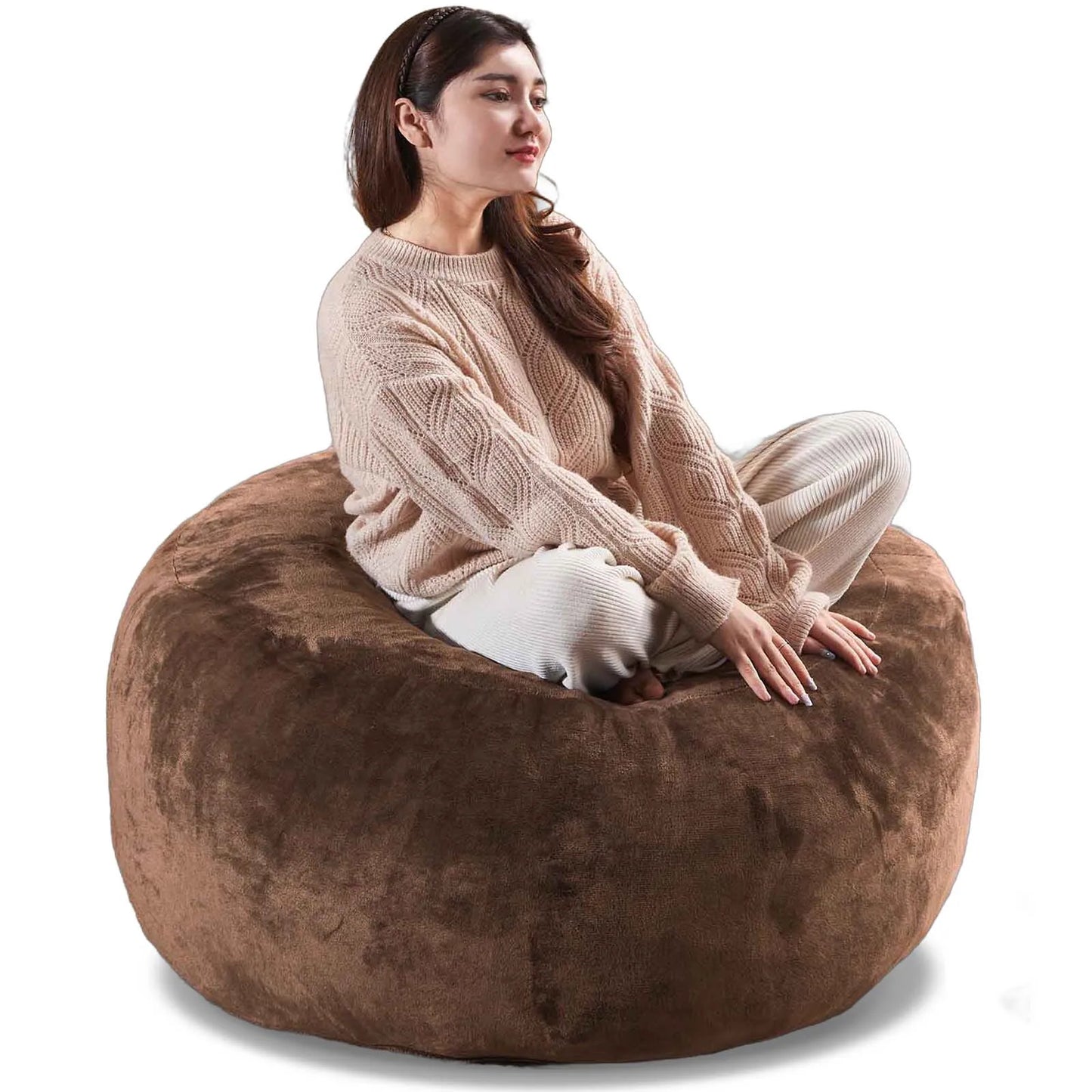Giant Bean Bag Chair With Filling Included For Living Room
