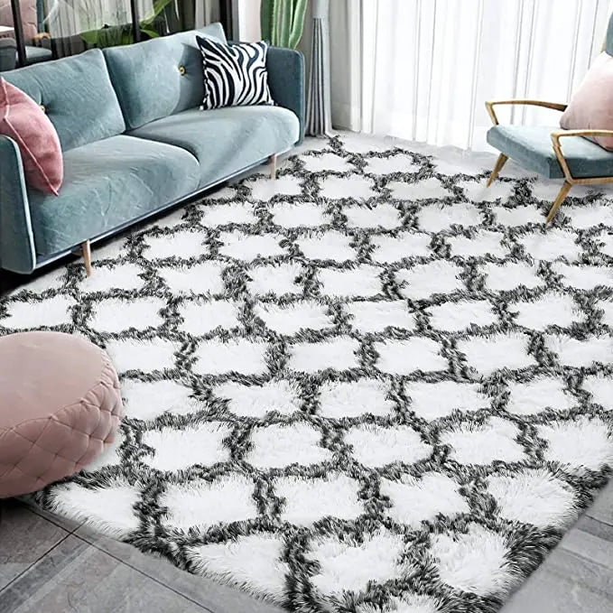 Large Shag Area Rugs for Bedroom Super Soft Plush Fluffy Carpet Non Slip Indoor Floor Rug for Kids Nursery Girl