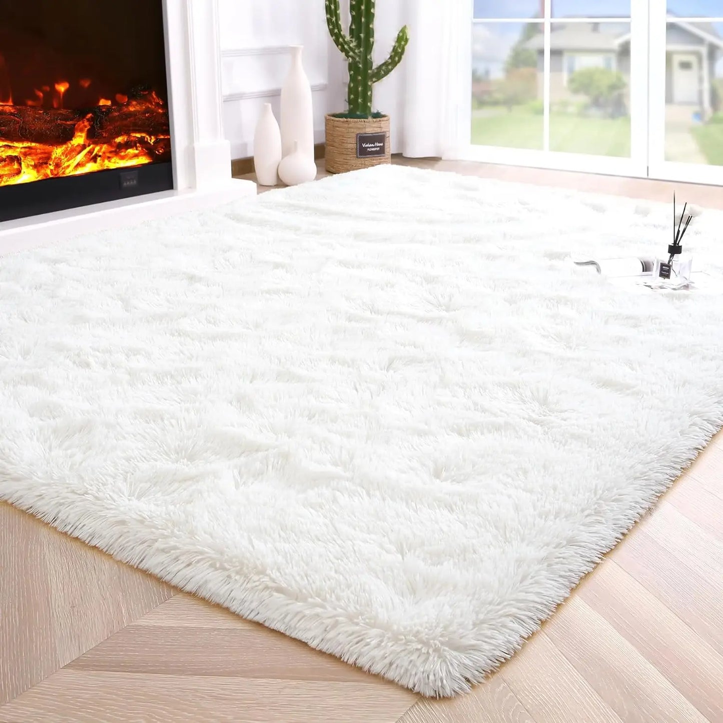 Fluffy Rugs for Bedroom Fuzzy Area Rugs for Living Room Soft Kids Carpet Non Slip for Hardwood Floors Room Decor