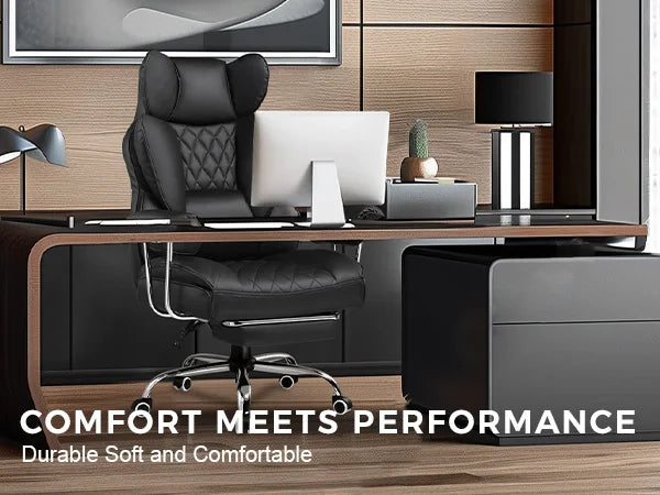 Big and Tall Gaming Chair With Pocket Spring Lumbar Support And Footrest