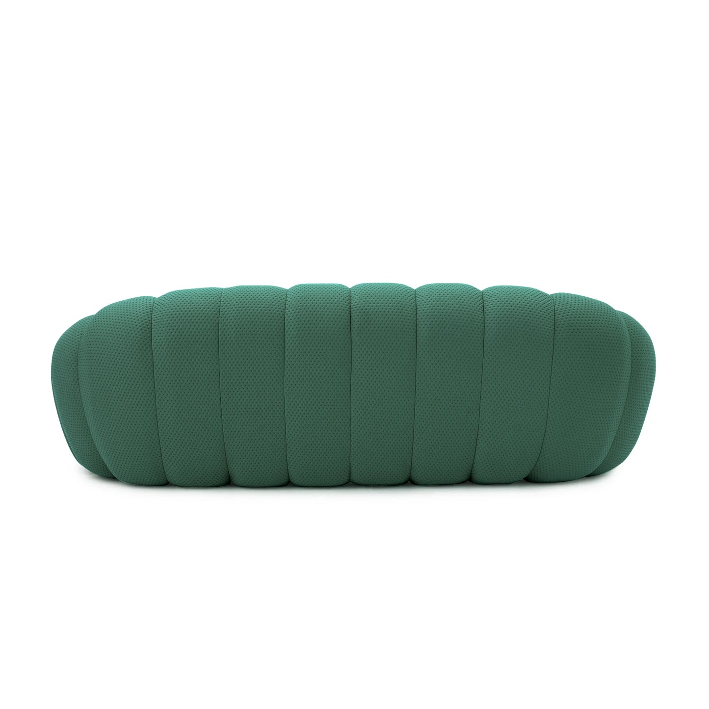 98.43 Inch Comfortable Curved Couch 3 Seater Honeycomb Sofa