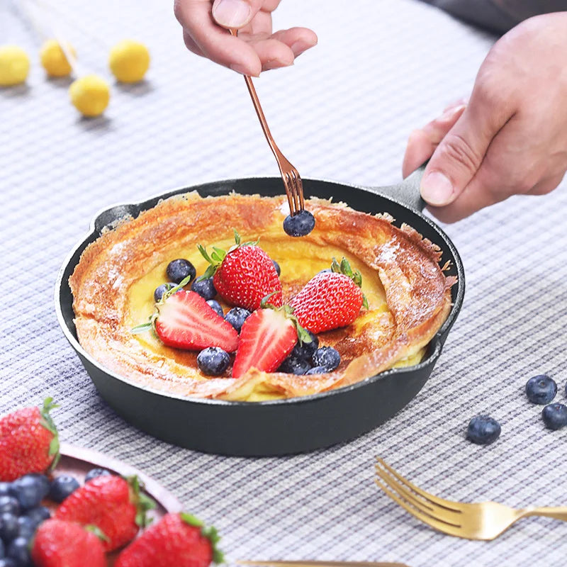 3 Piece Cast Iron Cookware Set Uncoated Cast Iron Pan Collection 6 Inch 8 Inch 10 Inch Cast Iron Skillets Frying Pans