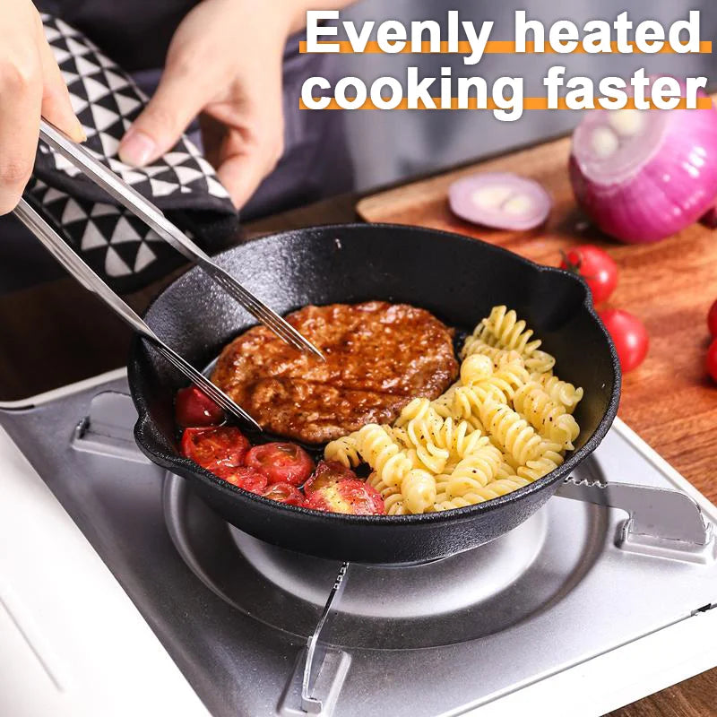 3 Piece Cast Iron Cookware Set Uncoated Cast Iron Pan Collection 6 Inch 8 Inch 10 Inch Cast Iron Skillets Frying Pans