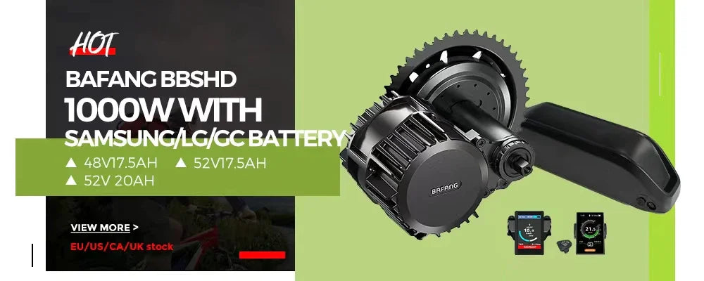 Bafang BBSHD 1000W Mid Drive Ebike Conversion Kit 52V