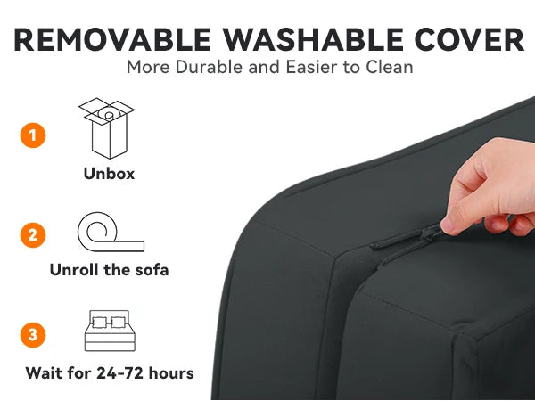 Comhoma Folding Sofa Bed Convertible Sleeper Chair Compact