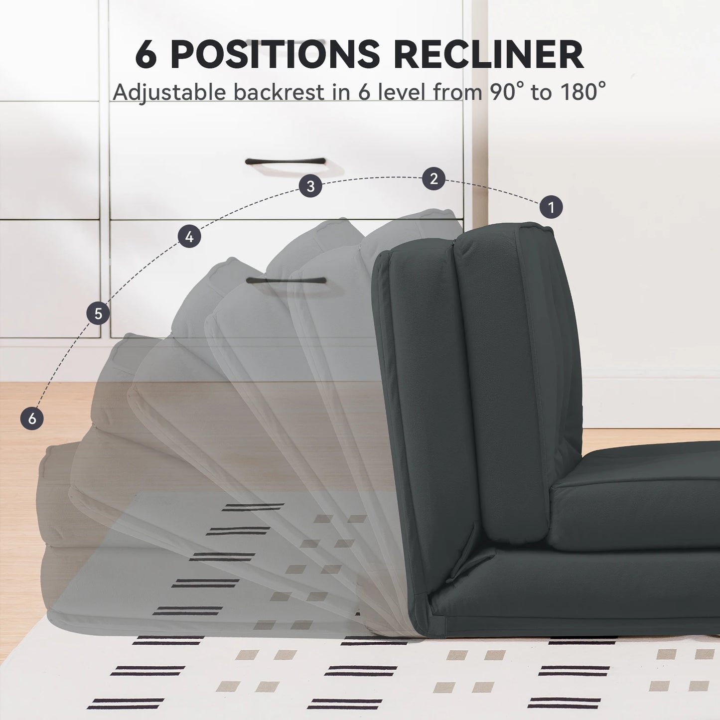 Comhoma Folding Sofa Bed Convertible Sleeper Chair Compact