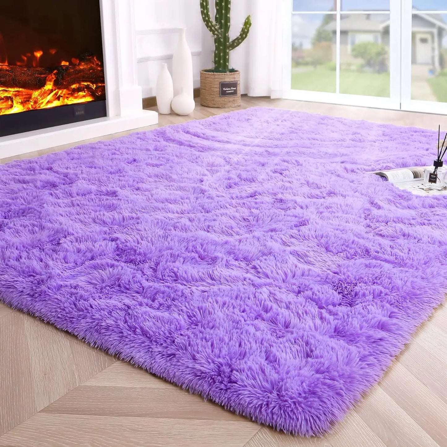 Fluffy Rugs for Bedroom Fuzzy Area Rugs for Living Room Soft Kids Carpet Non Slip for Hardwood Floors Room Decor