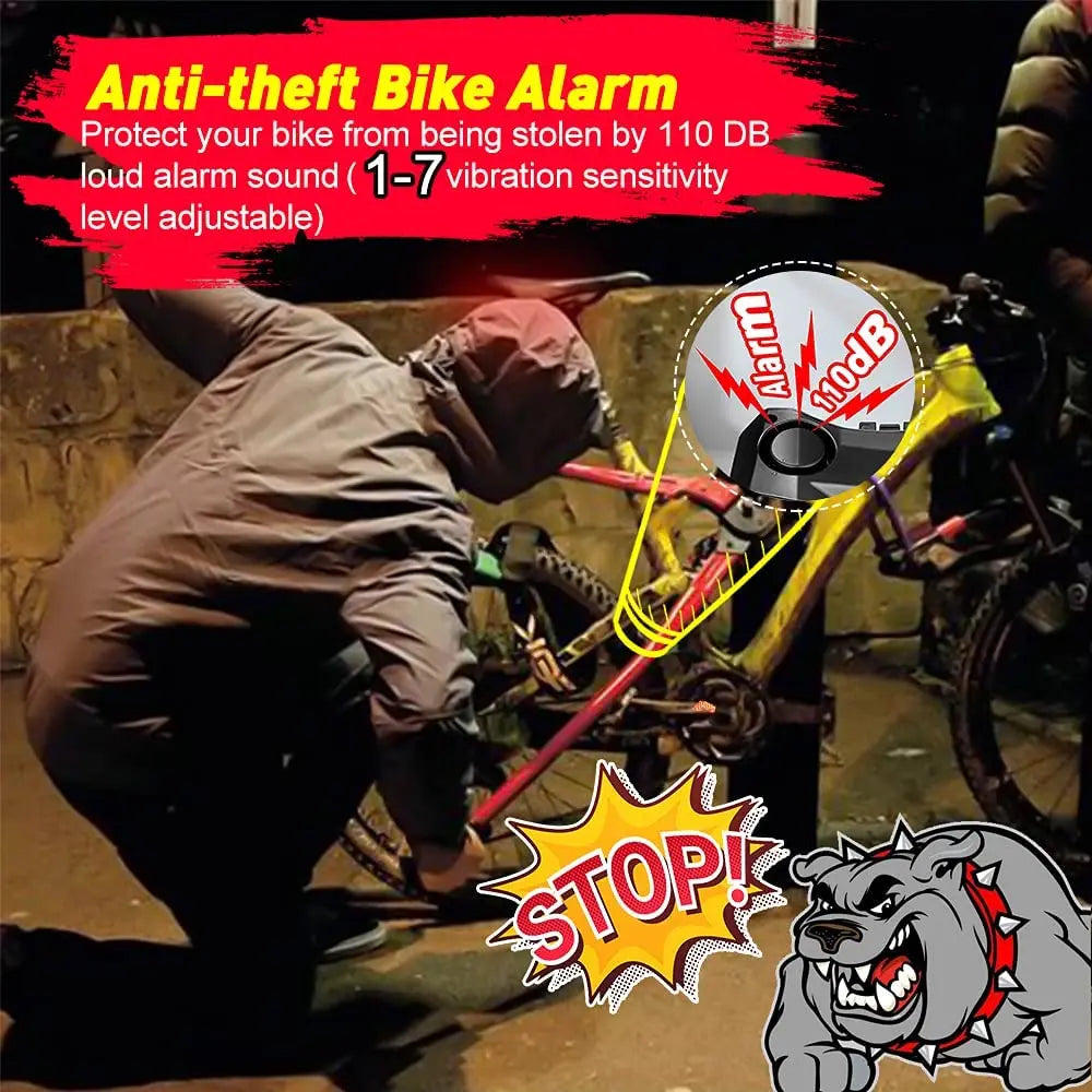 Elecpow Smart Bike Taillight Anti Theft Alarm With Remote