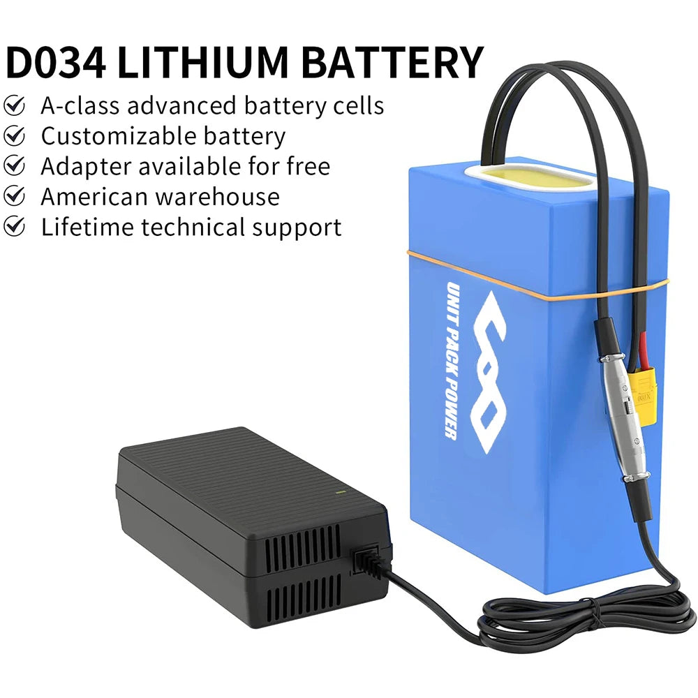 48V Ebike Battery Pack 40Ah for Electric Bicycle Escooter