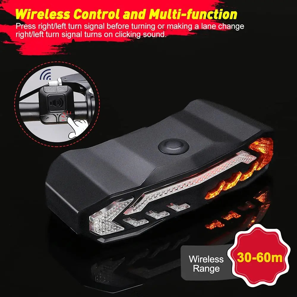 Elecpow Smart Bike Taillight Anti Theft Alarm With Remote