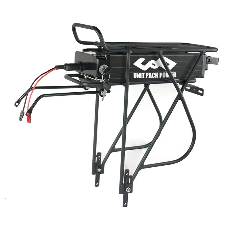 Rear Rack Battery 36V15Ah 48V15Ah 52V20Ah 24 26 28 Inches