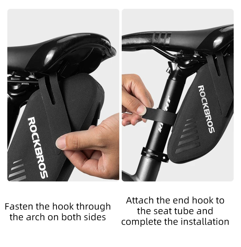 ROCKBROS Reflective Waterproof Saddle Bag For Bicycle Rear Seatpost Pannier