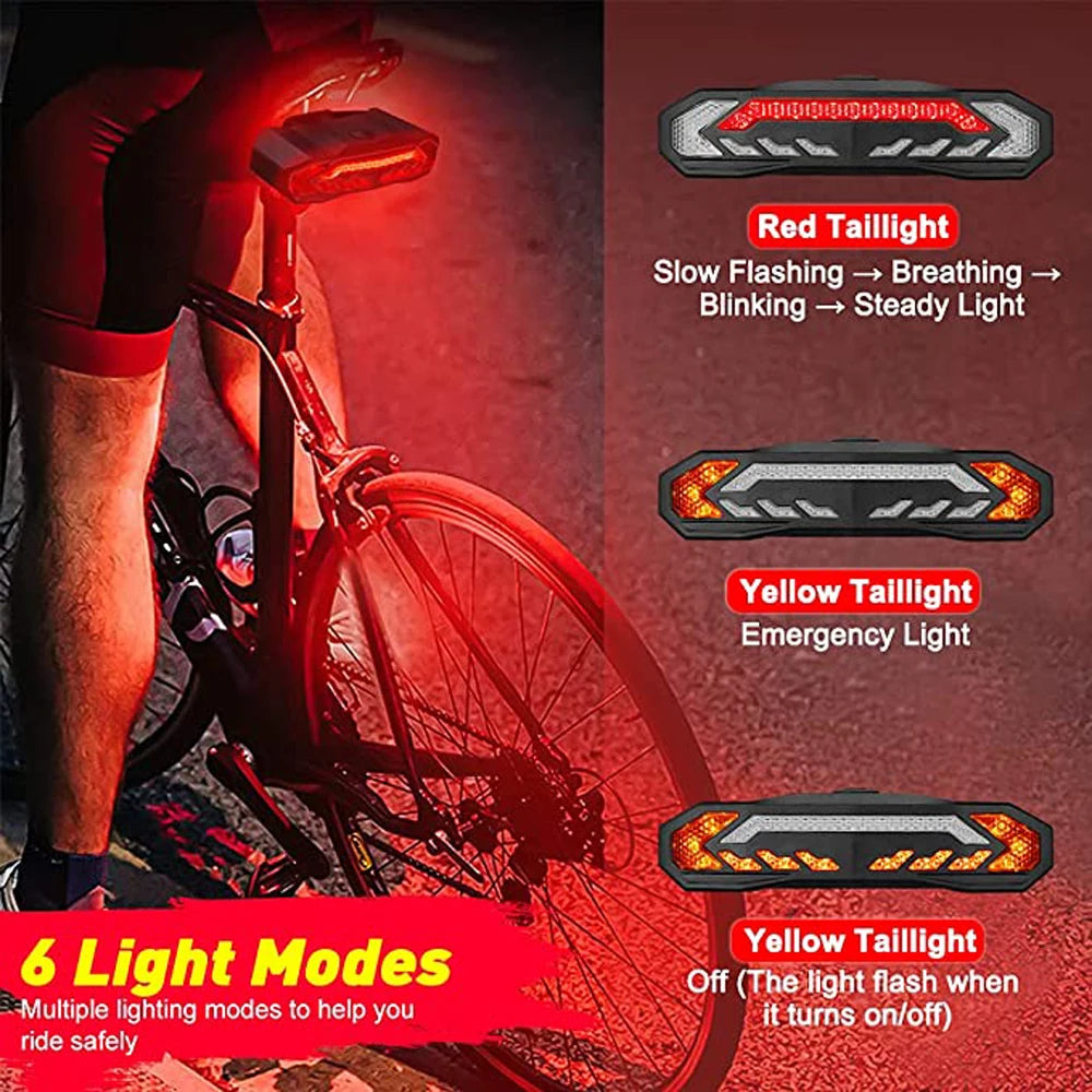Elecpow Smart Bike Taillight Anti Theft Alarm With Remote
